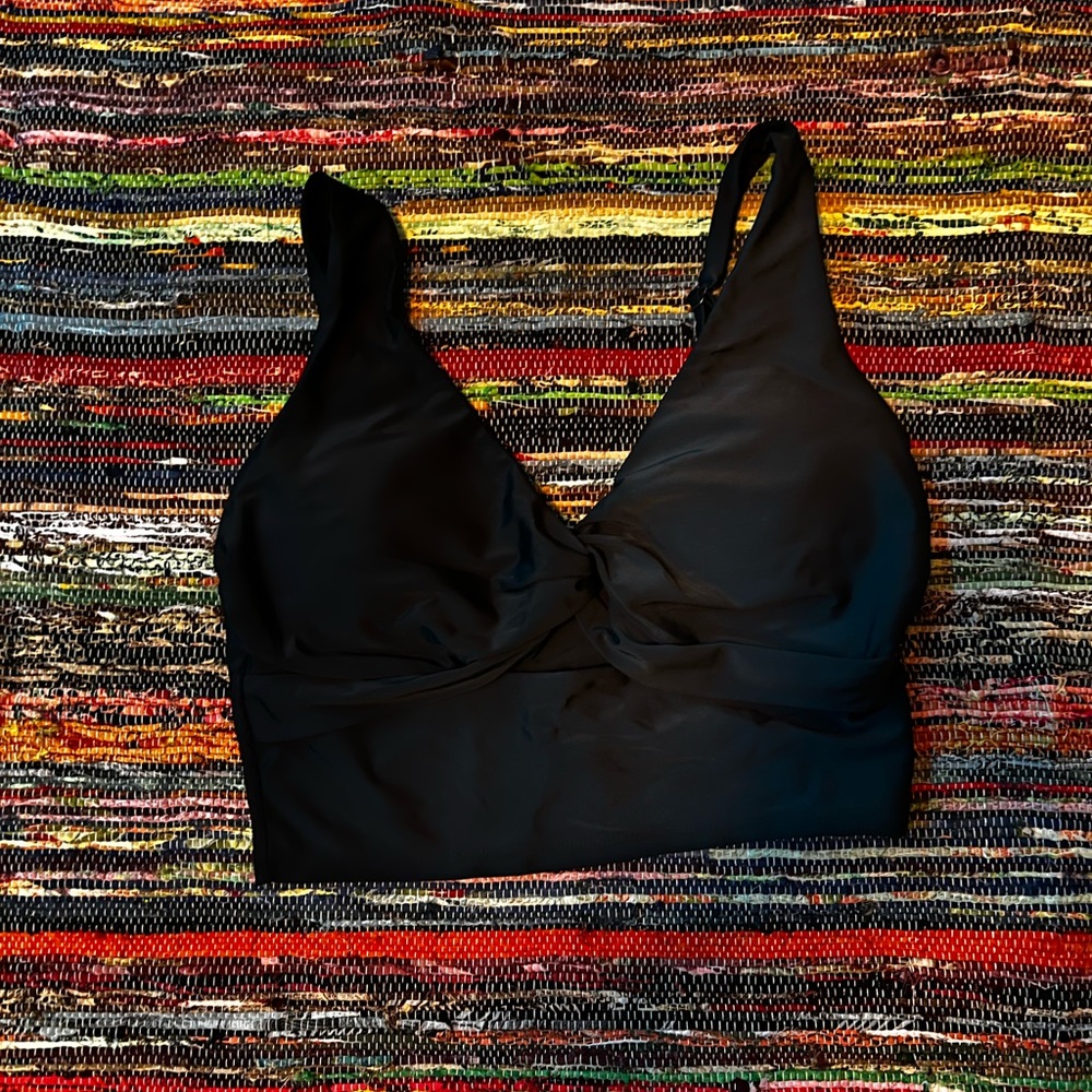 Black swim top